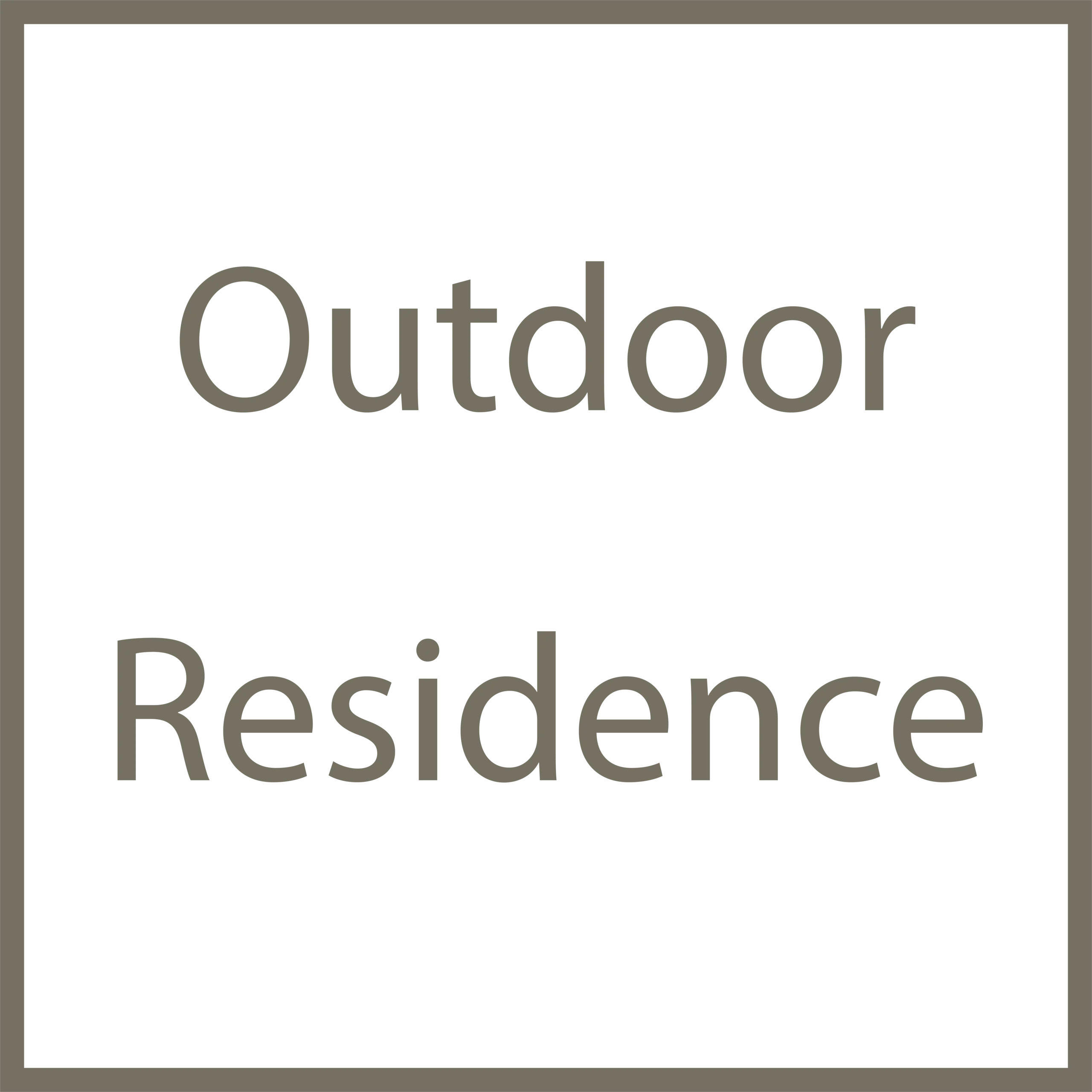 Outdoor Residence